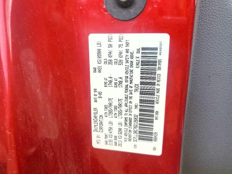 Продажа на аукционе авто 2006 Dodge Ram 3500, vin: 3D7LL38C76G126032, номер лота: 54290156