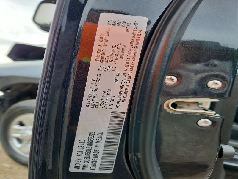 Продажа на аукционе авто 2021 Ram 2500, vin: 3C6UR5DL3MG552223, номер лота: 53019496
