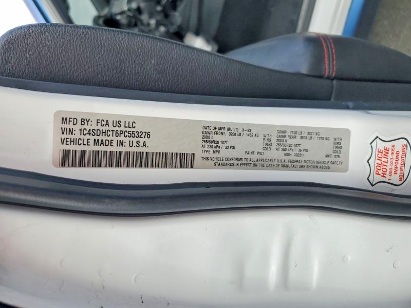 Продажа на аукционе авто 2023 Dodge Durango, vin: 1C4SDHCT6PC553276, номер лота: 55557696