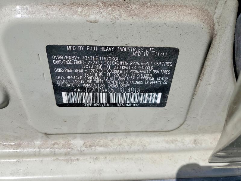 Продажа на аукционе авто 2013 Subaru Xv Crosstrek, vin: JF2GPAVC5DH814818, номер лота: 53133306