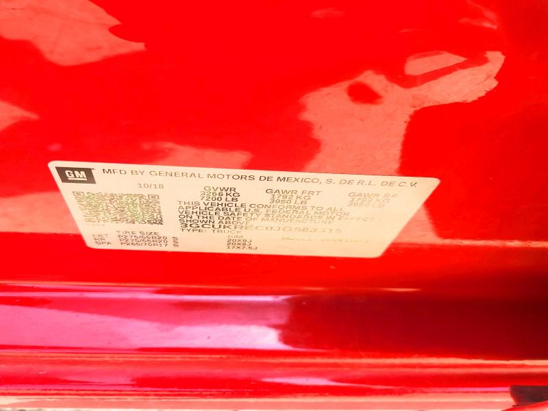 54688606 :رقم المزاد ، 3GCUKREC0JG583315 vin ، 2018 Chevrolet Silverado مزاد بيع