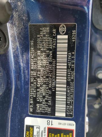54731026 :رقم المزاد ، 4T1BK1EB5DU058067 vin ، 2013 Toyota Avalon مزاد بيع