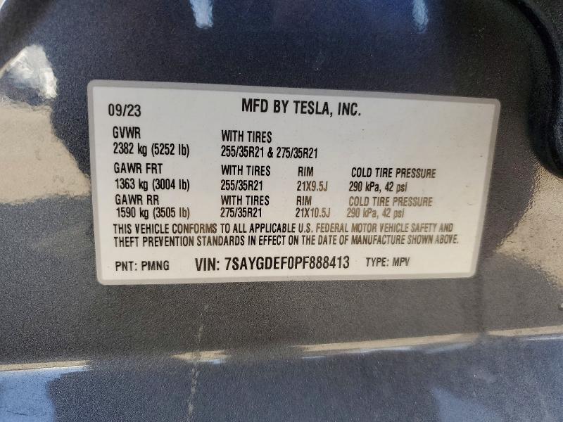 Aukcja sprzedaży 2023 Tesla Model Y, vin: 7SAYGDEF0PF888413, numer aukcji: 51682306