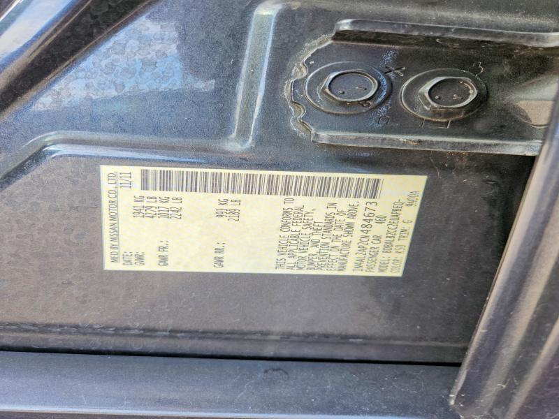Продажа на аукционе авто 2012 Nissan Altima, vin: 1N4AL2AP2CN484673, номер лота: 53371386