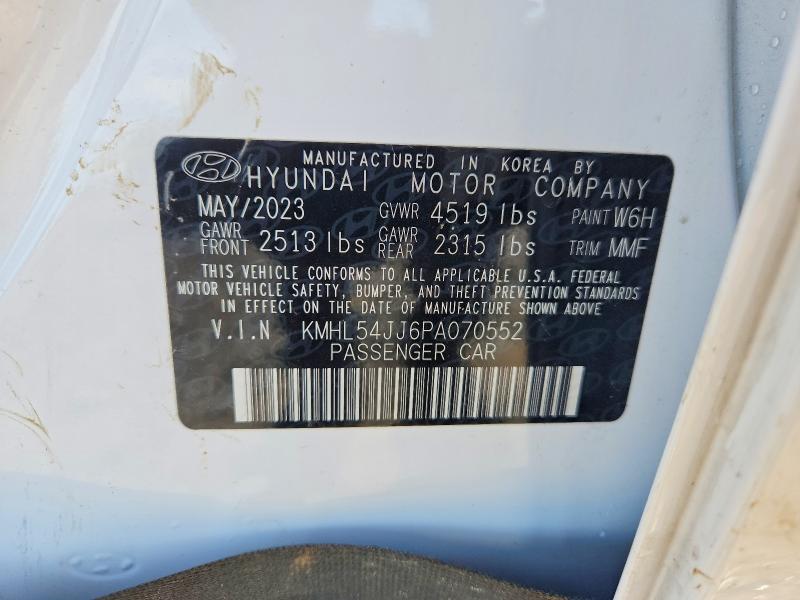 52669706 :رقم المزاد ، KMHL54JJ6PA070552 vin ، 2023 Hyundai Sonata Hybrid مزاد بيع