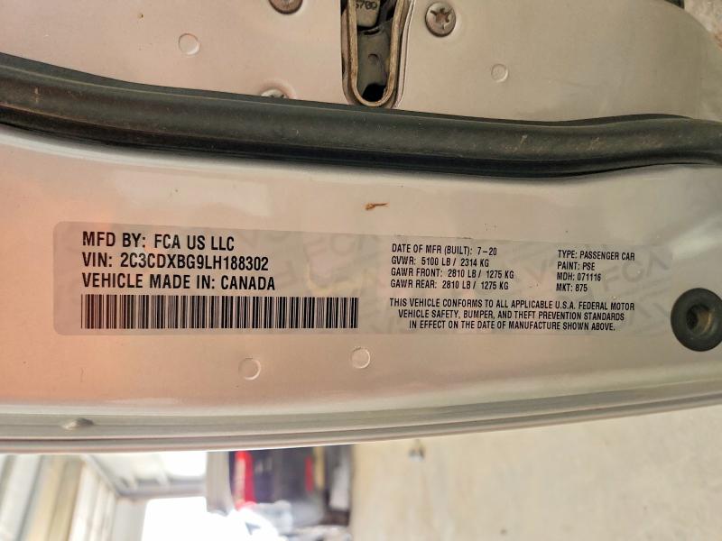 Продажа на аукционе авто 2020 Dodge Charger, vin: 2C3CDXBG9LH188302, номер лота: 55119916
