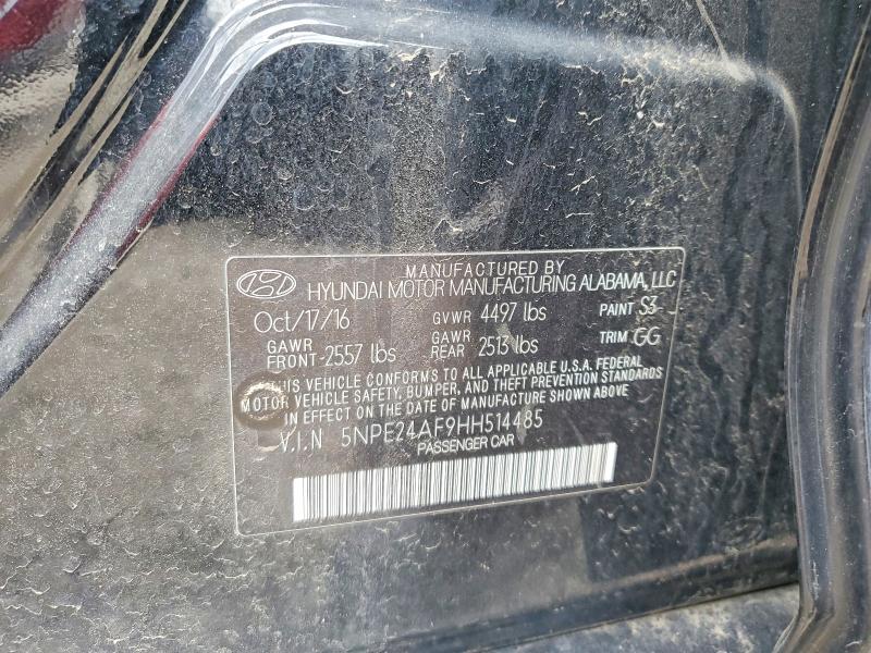 Aukcja sprzedaży 2017 Hyundai Sonata, vin: 5NPE24AF9HH514485, numer aukcji: 52030876