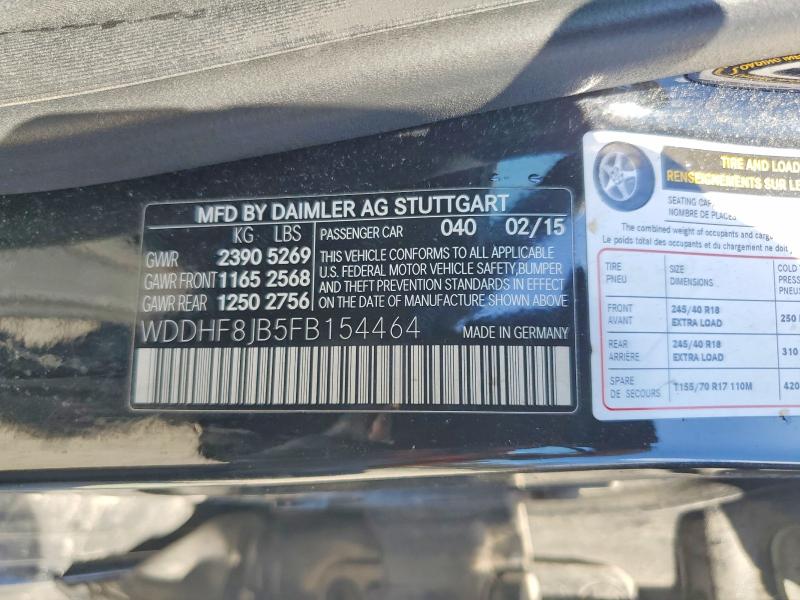 Aukcja sprzedaży 2015 Mercedes-benz E, vin: WDDHF8JB5FB154464, numer aukcji: 51035436