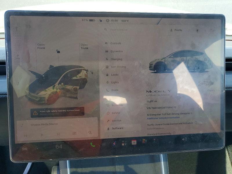2026 Tesla Model Y მანქანა იყიდება აუქციონზე, vin: 7SAYGDED6TF384232, აუქციონის ნომერი: 53277046