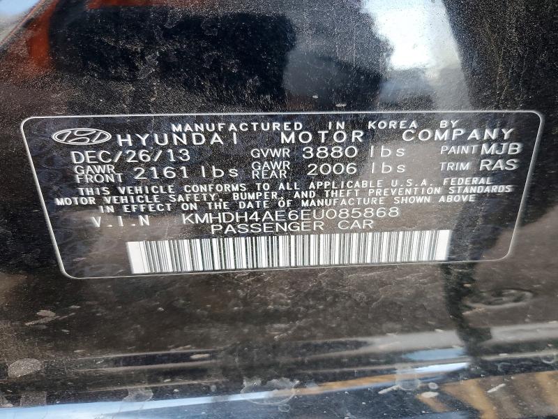 Продаж на аукціоні авто 2014 Hyundai Elantra, vin: KMHDH4AE6EU085868, номер лоту: 54131456