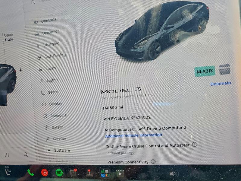 Продажа на аукционе авто 2019 Tesla Model 3, vin: 5YJ3E1EA1KF424832, номер лота: 54867716