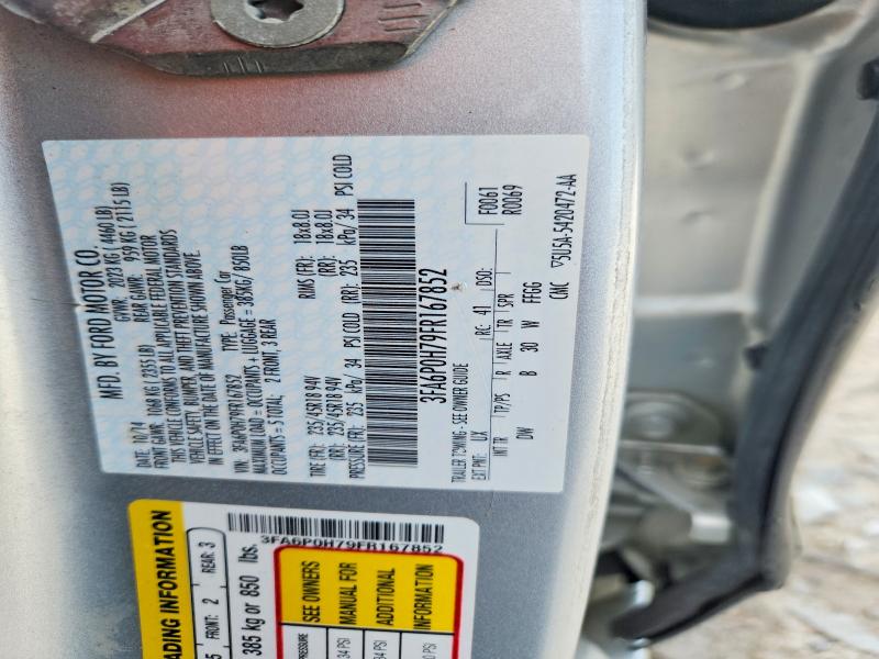 Aukcja sprzedaży 2015 Ford Fusion, vin: 3FA6P0H79FR167852, numer aukcji: 54657666