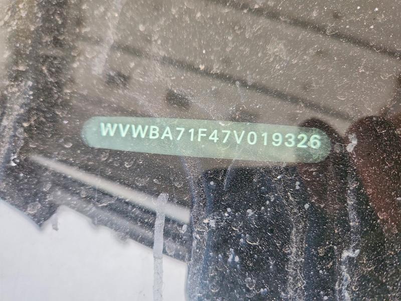 54054796 :رقم المزاد ، WVWBA71F47V019326 vin ، 2007 Volkswagen Eos مزاد بيع