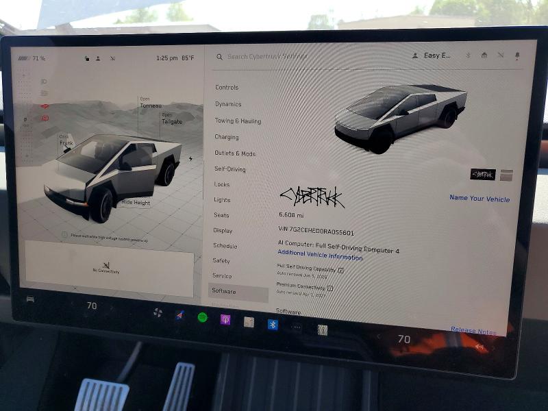 52369906 :رقم المزاد ، 7G2CEHED0RA055601 vin ، 2024 Tesla Cybertruck مزاد بيع