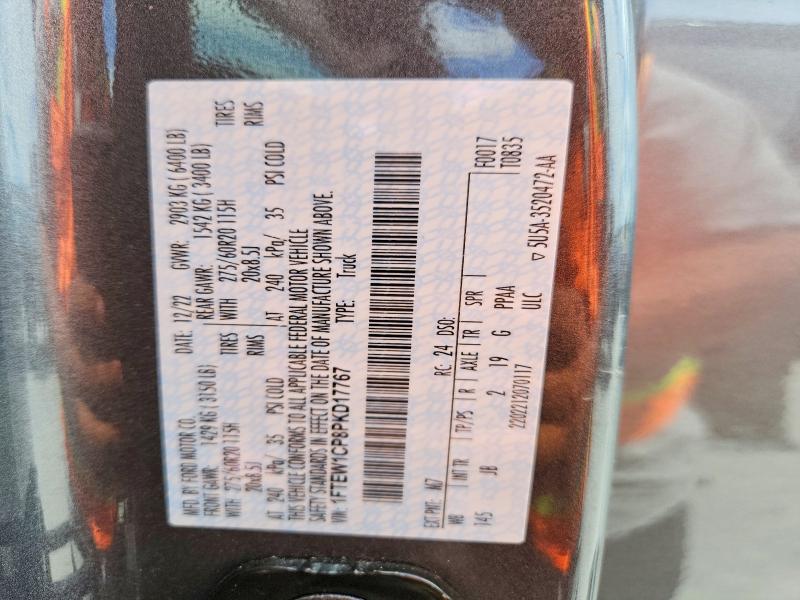 Aukcja sprzedaży 2023 Ford F150, vin: 1FTEW1CP8PKD17767, numer aukcji: 55182676