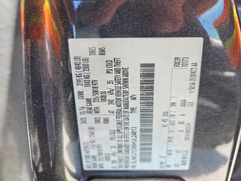 Auction sale of the 2017 Lincoln Mkc, vin: 5LMCJ1C95HUL24813, lot number: 52612306