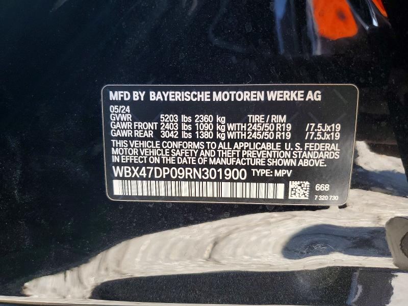Aukcja sprzedaży 2024 Bmw X3, vin: WBX47DP09RN301900, numer aukcji: 53276266