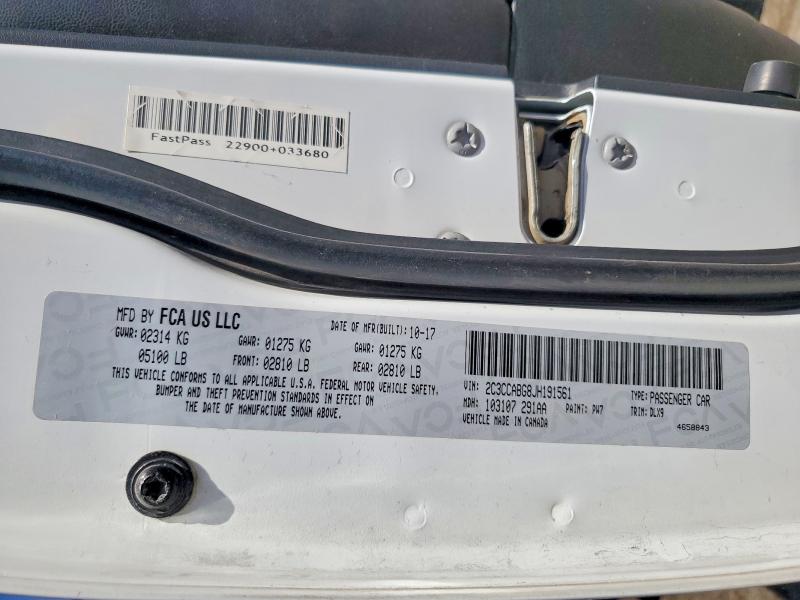 Продажа на аукционе авто 2018 Chrysler 300, vin: 2C3CCABG8JH191561, номер лота: 53965346