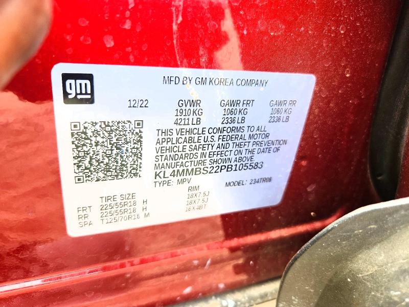 2023 Buick Encore Gx მანქანა იყიდება აუქციონზე, vin: KL4MMBS22PB105583, აუქციონის ნომერი: 53781136
