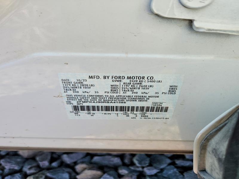 Продажа на аукционе авто 2024 Ford Edge, vin: 2FMPK4J90RBA41586, номер лота: 52721286
