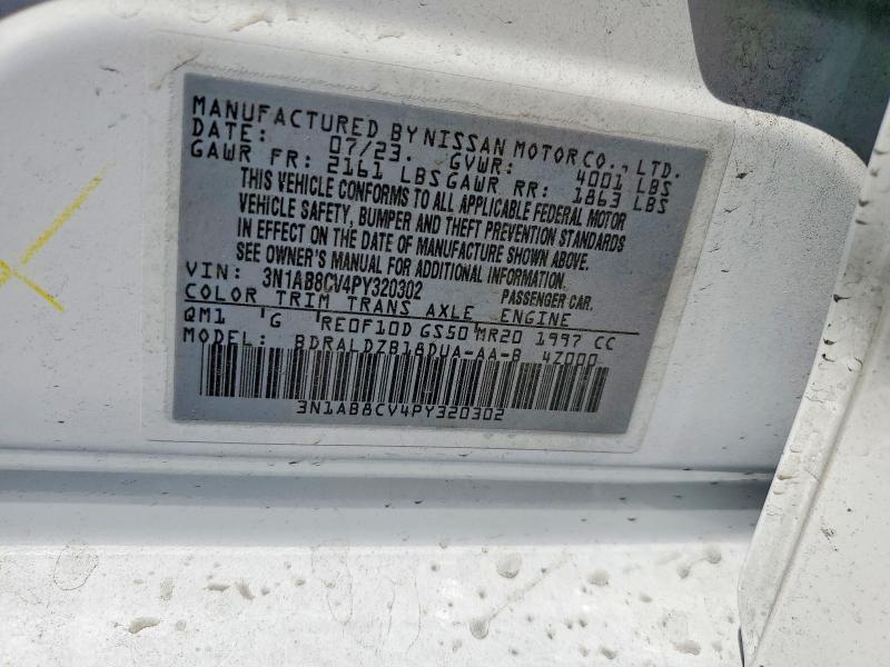 Продажа на аукционе авто 2023 Nissan Sentra, vin: 3N1AB8CV4PY320302, номер лота: 54516236