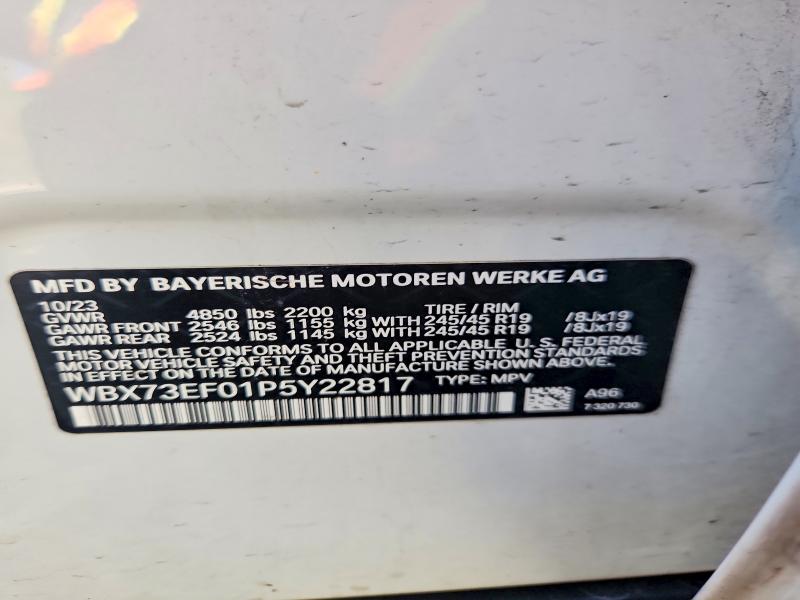 53875046 :رقم المزاد ، WBX73EF01P5Y22817 vin ، 2023 Bmw X1 مزاد بيع