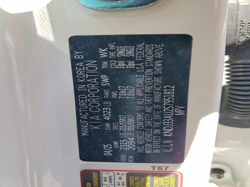 52920136 :رقم المزاد ، KNDJ33AU2S7951812 vin ، 2025 Kia Soul مزاد بيع