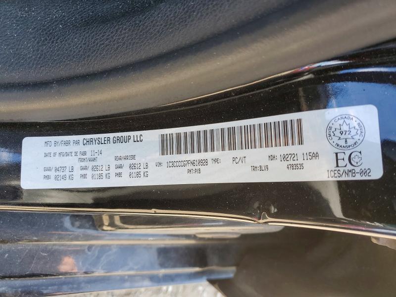Aukcja sprzedaży 2015 Chrysler 200, vin: 1C3CCCCG7FN610928, numer aukcji: 51915326