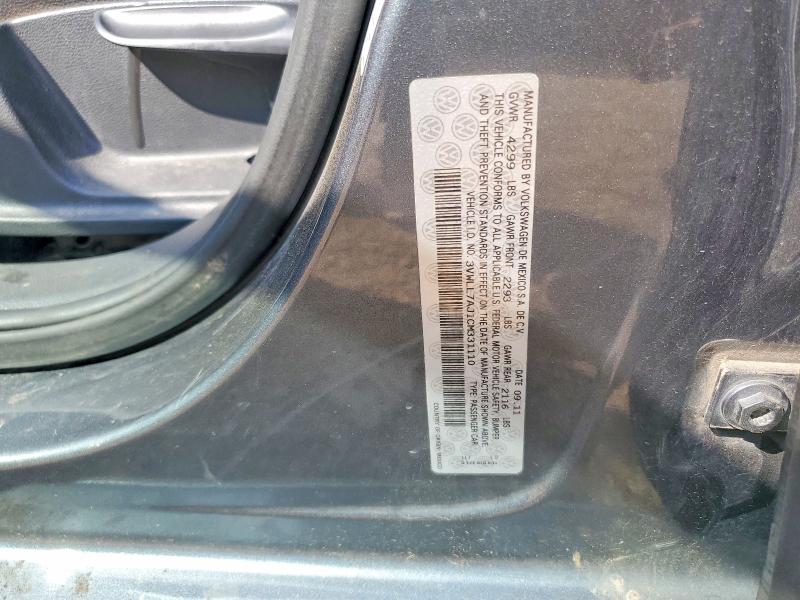 Aukcja sprzedaży 2012 Volkswagen Jetta, vin: 3VWLL7AJ1CM331110, numer aukcji: 52926356