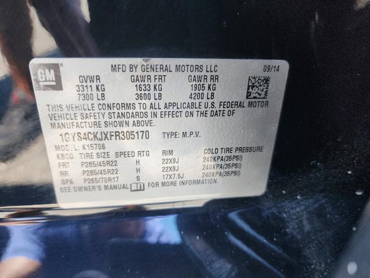 Продажа на аукционе авто 2015 Cadillac Escalade, vin: 1GYS4CKJXFR305170, номер лота: 52453716