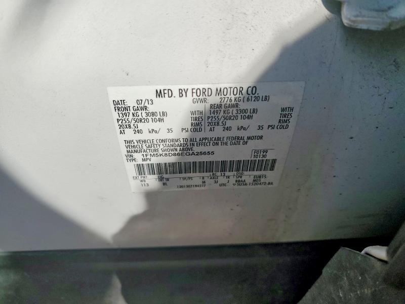 Продаж на аукціоні авто 2014 Ford Explorer, vin: 1FM5K8D86EGA25655, номер лоту: 54205426