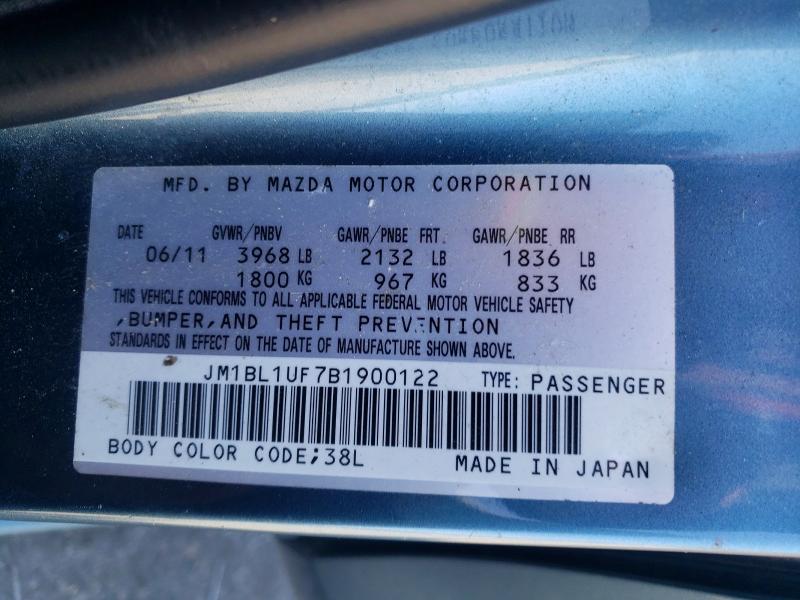 Продаж на аукціоні авто 2011 Mazda 3, vin: JM1BL1UF7B1900122, номер лоту: 52616046