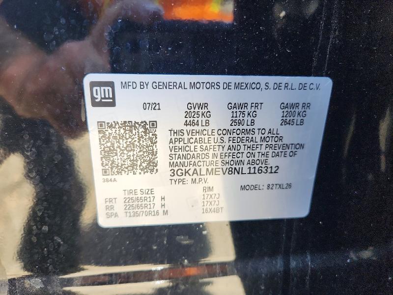 Продаж на аукціоні авто 2022 Gmc Terrain, vin: 3GKALMEV8NL116312, номер лоту: 53663586