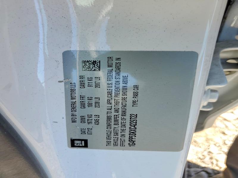 2012 Buick Verano მანქანა იყიდება აუქციონზე, vin: 1G4PP5SKXC4229722, აუქციონის ნომერი: 53045826