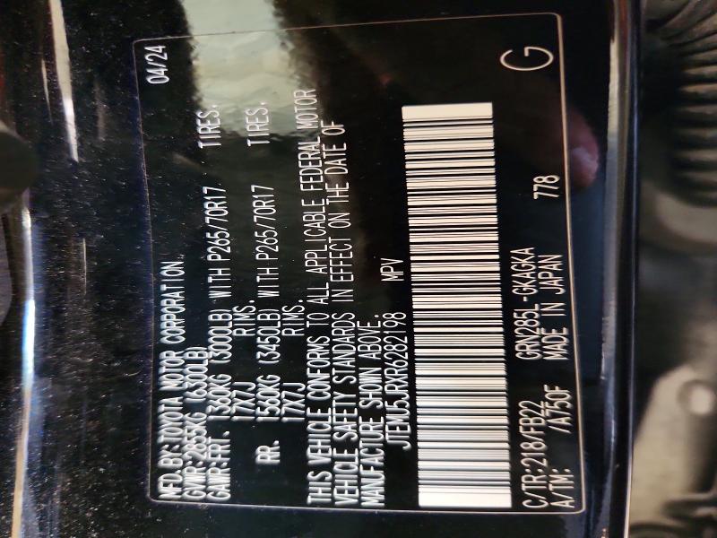 Aukcja sprzedaży 2024 Toyota 4runner, vin: JTEMU5JRXR6282198, numer aukcji: 54917166