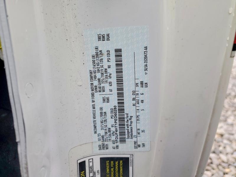Aukcja sprzedaży 2023 Ford F450, vin: 1FDUF4HT1PED60280, numer aukcji: 54046516