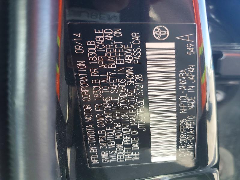 52350356 :رقم المزاد ، JTDKDTB32E1572128 vin ، 2014 Toyota Prius C مزاد بيع