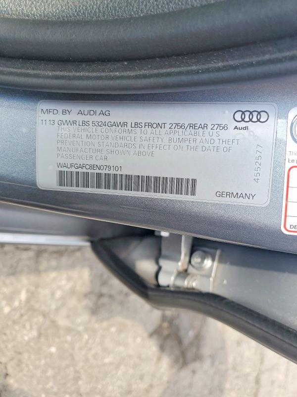 55547066 :رقم المزاد ، WAUFGAFC8EN079101 vin ، 2014 Audi A6 مزاد بيع