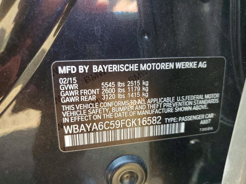 55420226 :رقم المزاد ، WBAYA6C59FGK16582 vin ، 2015 Bmw 740 مزاد بيع