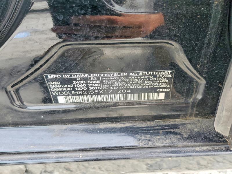 Aukcja sprzedaży 2005 Mercedes-benz E, vin: WDBUH82J55X177204, numer aukcji: 53199976