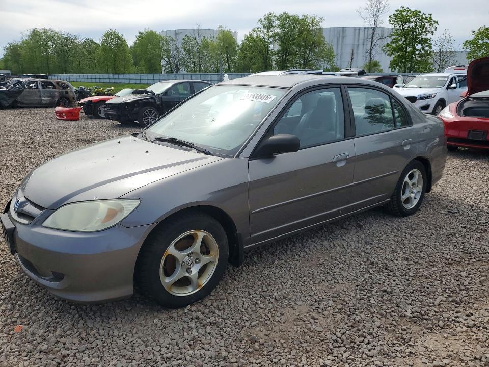53668906 :رقم المزاد ، 2HGES15544H539959 vin ، 2004 Honda Civic مزاد بيع