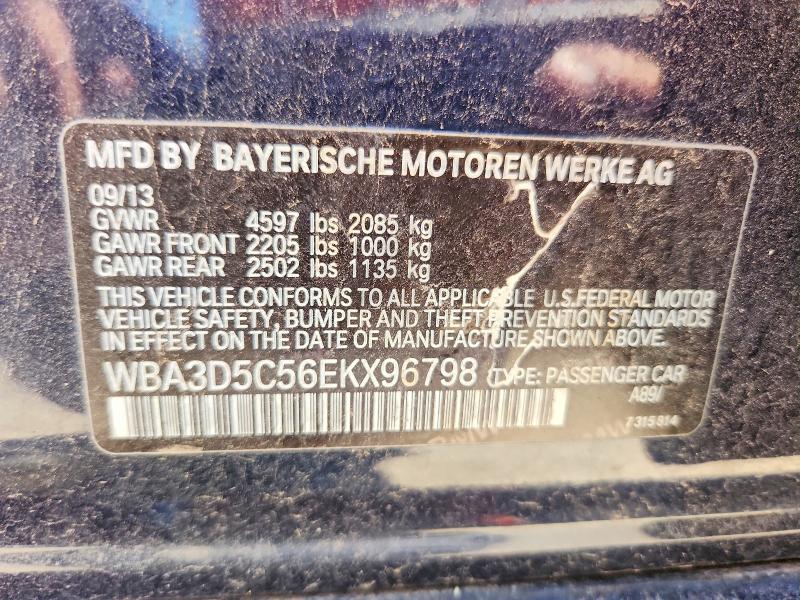 Aukcja sprzedaży 2014 Bmw 328, vin: WBA3D5C56EKX96798, numer aukcji: 52971866