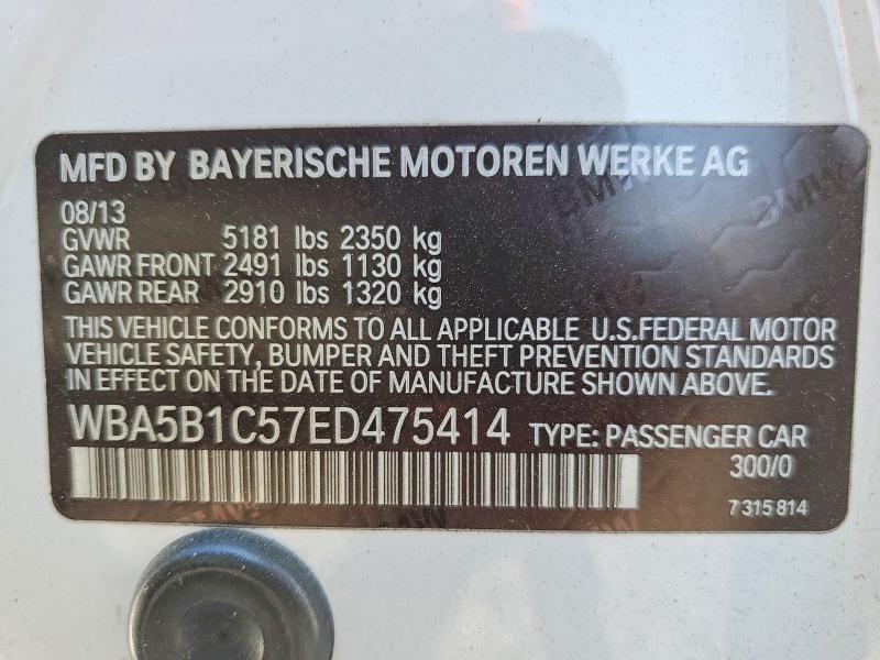 Продаж на аукціоні авто 2014 Bmw 535, vin: WBA5B1C57ED475414, номер лоту: 52419516