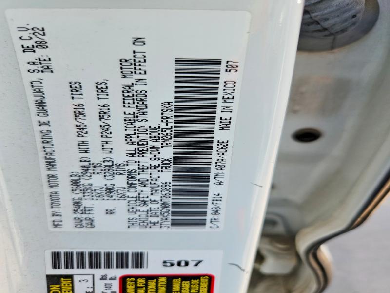 2022 Toyota Tacoma მანქანა იყიდება აუქციონზე, vin: 3TYAX5GN0NT063896, აუქციონის ნომერი: 50952126