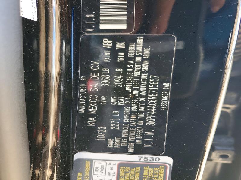 Aukcja sprzedaży 2024 Kia Forte, vin: 3KPF44AC6RE715657, numer aukcji: 53125646