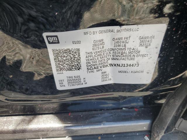 2022 Buick Enclave მანქანა იყიდება აუქციონზე, vin: 5GAEVBKWXNJ134473, აუქციონის ნომერი: 54195276