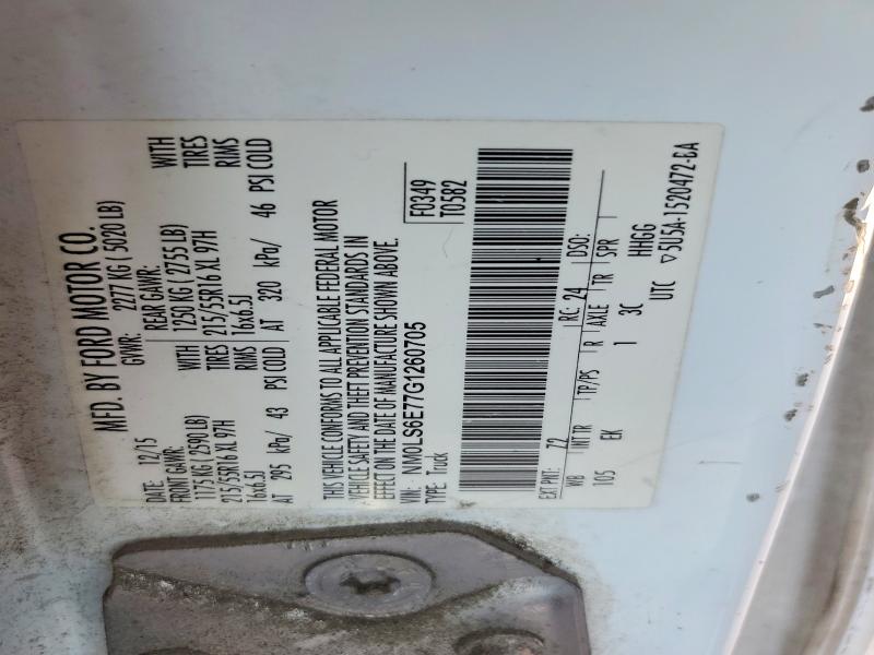 Продаж на аукціоні авто 2016 Ford Transit Connect, vin: NM0LS6E77G1260705, номер лоту: 54469186