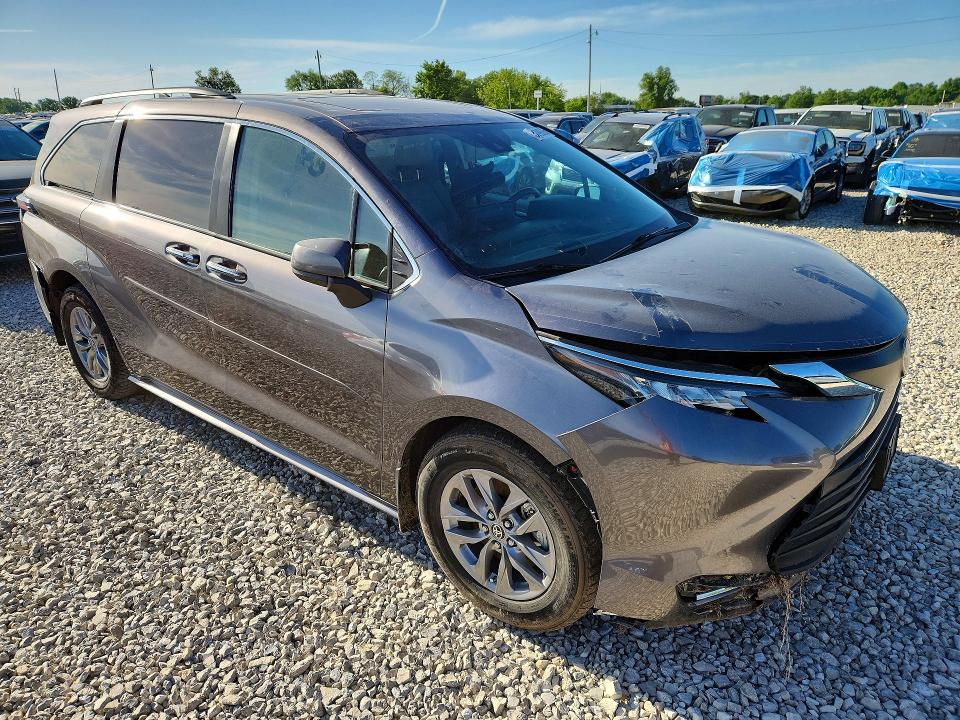 2022 Toyota Sienna მანქანა იყიდება აუქციონზე, vin: 5TDJRKEC1NS123285, აუქციონის ნომერი: 50799086