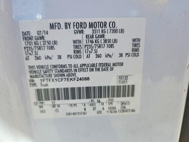 Aukcja sprzedaży 2014 Ford F150, vin: 1FTFX1CF7EKF24088, numer aukcji: 53969736