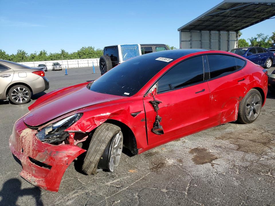 Auction sale of the 2022 Tesla Model 3, vin: 5YJ3E1EA1NF122851, lot number: 53139576
